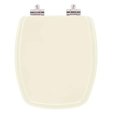 Imagem de Assento Sanitário Poliester Soft Close Primula Plus Marfim para vaso Fiori 6lpf