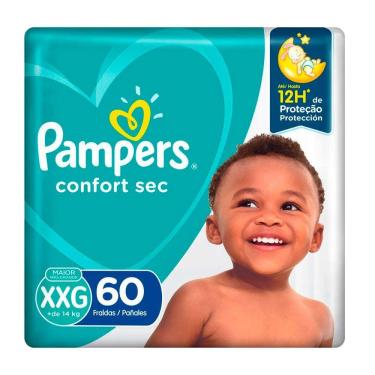 Imagem de Fralda Descartável Pampers Confort Sec Giga XXG Com 60 Unidades
