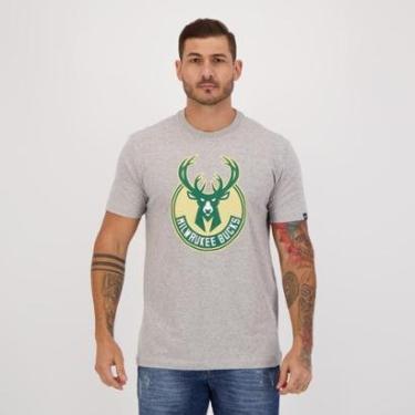 Imagem de Camiseta New Era NBA Milwaukee Bucks Cinza Mescla-Masculino
