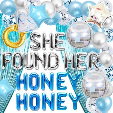 Imagem de JeVenis She Found Her Honey Honey Sign Balloons Mamma Mia Bachelorette Party Decorations Last Disco Bachelorette Party Decorations Retro 70s Bridal Shower Decorations