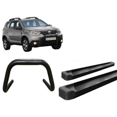 Imagem de Kit Quebra Mato S/Barra Estribo Plataforma Preto Duster - HOZZ