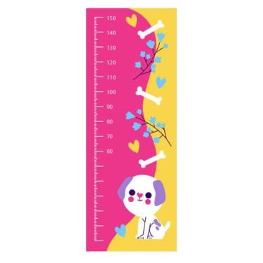 Imagem de Régua de Crescimento Adesivo Cachorrinho 155 cm Altura - Império da Im