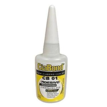 Imagem de Cola Adesivo Instantâneo Cianoacrilato Cb 01 Ciabond 20g