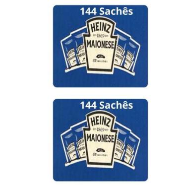 Imagem de Combo 2 Caixas Sachês Maionese 144 Unidades de 7G Atacado - Heinz