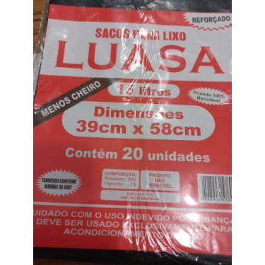 Imagem de Sacos para lixo 30 l  Luasa 10 pacote c/ 10 unindades 