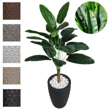 Imagem de Bananeira Ornamental Planta Artificial com Vaso Decoração - Flor de Me