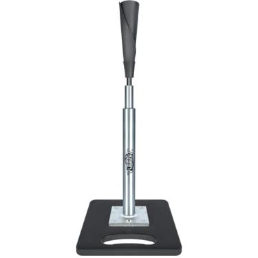 Imagem de PLAYAPUT Camiseta de rebatedor de beisebol – Camiseta portátil para beisebol/softbol com parte superior de borracha flexível enrolada à mão, camiseta de beisebol premium, altura ajustável 61-117 cm para crianças ou adultos | Fácil de transportar