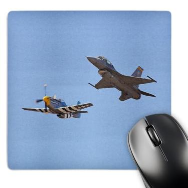 Imagem de 3dRose Mouse Pad LLC 8 x 8 x 0,25 P-51 Mustang Plane (mp_80509_1)