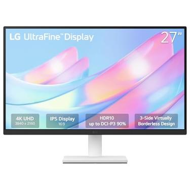 Imagem de LG Monitor ultrafino 27US500-W 27 polegadas 4K UHD (3840 x 2160) HDR10 IPS Design sem bordas Modo leitor Flicker Safe Switch App HDMI DisplayPort - Branco