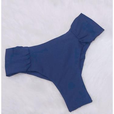 Imagem de Calcinha De Biquíni Borboleta Fio Duplo - Nayklê Moda Praia , Azul mar