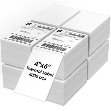 Imagem de Etiquetas Térmicas Diretas MaxGear 4x6 (4000 Folhas) para Envio