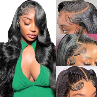 Imagem de Peruca MUZOJET 13x6 com Renda Frontal - Cabelo Humano, 180% de Densida