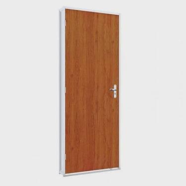 Imagem de Porta de Aço Duraplac 215x75cm Batente de Aço 12cm Riobras