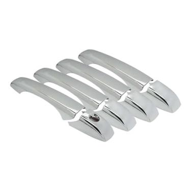 Imagem de SEGADEN Capa de maçaneta cromada compatível com CHRYSLER Town & Country Dodge Jeep 2008-2016 (4 portas sem abertura de passageiro sem orifício de chave inteligente) XG7772A