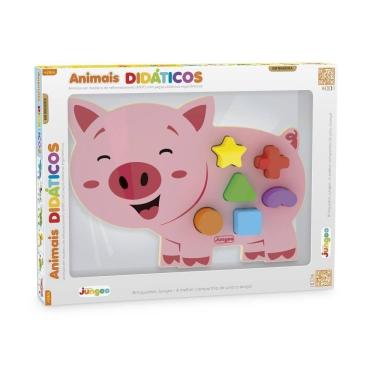 Imagem de Brinquedo de Encaixe Animais Didáticos Porquinho - Junges 