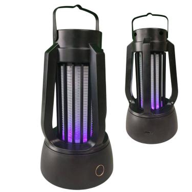 Imagem de Luminaria Repelente Eletrico Afasta Mosquito Pernilongo Inseto Mosca Luz Ultravioleta Bateria Recarregavel  USB  Armadilha Casa Acampamento
