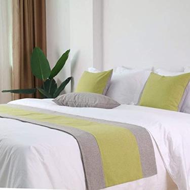 Imagem de HSTANGKY Cachecol de corredor de cama de hotel macio decoração de cama corredor de mesa moderno mantas para pés da cama colchas de alta precisão protetor para cama queen, casal, solteiro, king size