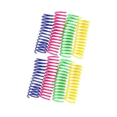 Imagem de Generic 8 peças de brinquedos de mola para gatos, brinquedos de salto para gatos, treinamento de brincadeira, 3,5 polegadas, bobinas pesadas, mordedores