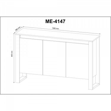 Imagem de Balcão para Escritório 3 Portas Me4147 Espresso Móveis Nogal