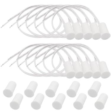 Imagem de FOCMKEAS Sensor De Contato Porta Janela Segurança Com Fio Embutido, 10 Peças, Normalmente Fechado, Interruptor Magnético Alarme 2 Fios, Abs Branco, Rc-33