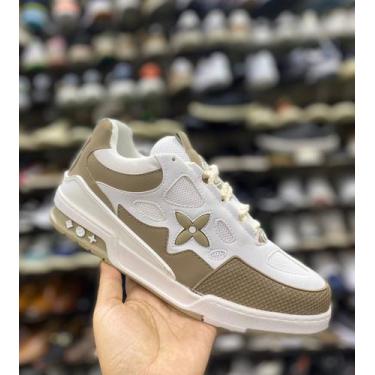 Imagem de Sapatênis LV Trainer Couro Legitímo Leveza Nobre Sofisticado Conforto 