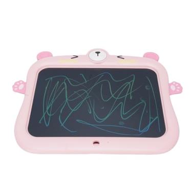 Imagem de Fockety Tablet de Desenho de LCD, Brinquedo de Aprendizado Educacional Com Tema de Desenho Animado para Crianças Com Caneta, 9.84x7.68in Placa de Redação Eletrônica Ultra Slim para (Rosa)