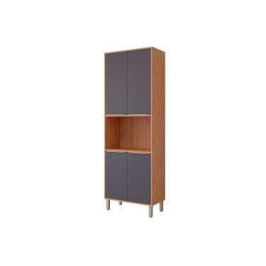 Imagem de Paneleiro De Cozinha Esplêndida Torre Quente Com 4 Portas 2 Fornos 70cm Freijo-titanium...