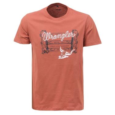 Imagem de Camiseta Masculina Marrom Wrangler 37797