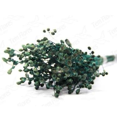 Imagem de Ramo Roxo Flor Desidratada Buque Flores Secas - Pense Flores, Verde
