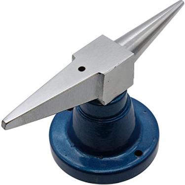 Imagem de Bigorna de chifre duplo com base redonda - ferramenta perfeita de joalheiro para formar e modelar que eu fiz na Índia