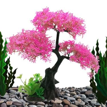 Imagem de Rrlihjgu Plantas de tanques de peixes - Plantas artificiais de aquário |, Waterscape, Hides Tree, Betta Fish Tank Decorações Acessórios para decoração de tanques de peixes