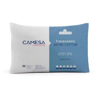 Imagem de Travesseiro Camesa Micro Cotton 50x70 Médio, Branco