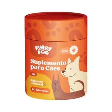 Imagem de Suplemento Vitamínico para Cachorro FURRY DOG – Saboroso e Palatável com Ômega 3 e 6, Condroitina e Taurina – Apoio às Articulações, Imunidade e Energia, Pelo e Derme – 230g