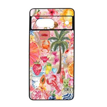 Imagem de qizjio Capa de telefone de verão à prova de choque com colagem protetora para Google Pixel 7