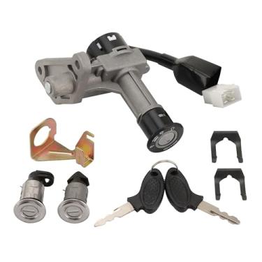 Imagem de WOOSTAR Substituição do conjunto do interruptor de ignição de 4 fios para GY6 49cc 50cc 60cc 72cc 82cc 125cc 150cc scooter ciclomotor