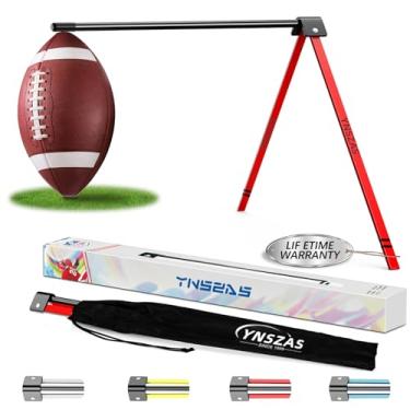Imagem de Suporte Ynszas para chutar bola de futebol americano, 2 unidades, suporte portátil para field goal, compatível com todas as bolas, equipamento de treino para adultos e jovens