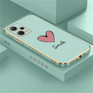Imagem de Capa protetora de silicone galvanizado macio em formato de coração à prova de choque para Xiaomi Redmi Note 12 11 10 9S 8 7 9T 4 Pro MAX, verde, 162A, para Redmi Note 9S