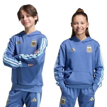 Imagem de Moletom com capuz infantil Argentina DNA Adidas-Unissex