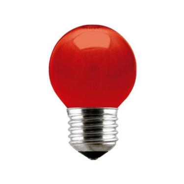 Imagem de Lâmpada Incandescente Taschibra Bolinha 15W 110V Vermelha