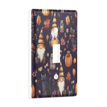 Imagem de Blueangle Capa para placa de parede para interruptor de luz - Gnomos fofos potes de doces capa decorativa para tomada de parede, tamanho 1 - gangue 4,53 x 2,76 polegadas (300)