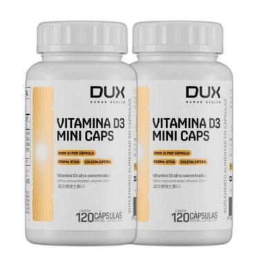 Imagem de Kit 2x Vitamina D3 Colecalciferol 2000 UI 120 Caps - Dux-Unissex