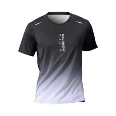 Imagem de Camiseta Masculina De Verão Com Estampa Gradiente, Respirável, Gola Re