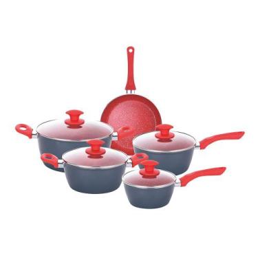 Imagem de Jogo 5 Panelas Indução Onix 3.7Mm Cerâmica Antiaderente - CLASS HOME