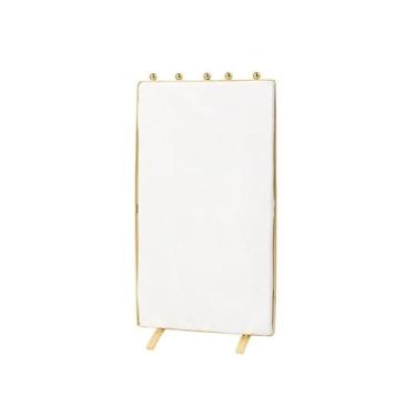 Imagem de Suporte de joias bege de alta qualidade expositor de joias para casa exibição de joias de veludo dupla face rack de colar de joias ornamentos de armazenamento de joias exibição de joias (pequeno)