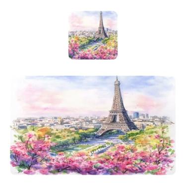 Imagem de Burbuja Jogo americano conjunto de 2, tapetes de mesa de cozinha antiderrapantes resistentes ao calor à prova d'água para mesa de jantar, laváveis, 30 x 45 cm