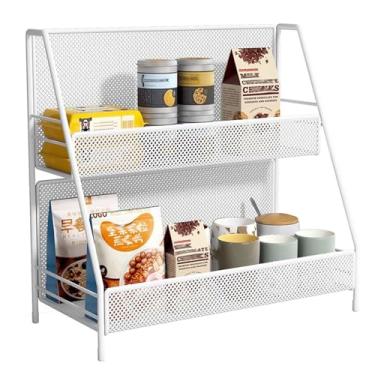 Imagem de 2 3 4 níveis Snack Batata Chip Display Rack para bancada, organizador de bebidas suporte/prateleira para escritório em casa caixa mesa supermercado, balcão suporte de armazenamento de fio de alimentos
