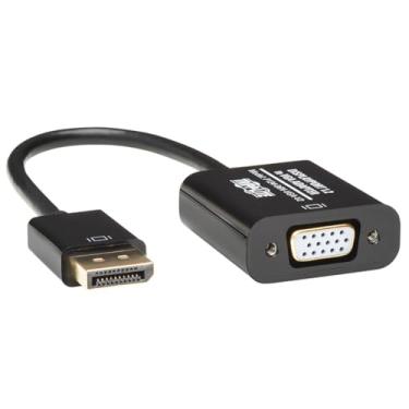 Imagem de Tripp Lite Cabo adaptador DisplayPort para VGA, conversor ativo Displayport 1.2 DP para VGA DP2VGA 6" (P134-06N-VGA-V2), preto