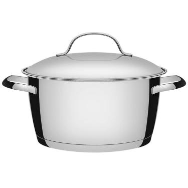 Imagem de Caçarola Funda Tramontina Allegra em Aço Inox com Fundo Triplo 18 cm 2,2 L 62654181