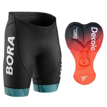 Imagem de Bermuda Ciclismo Bora Forro Gel - - Decole, Preto, G