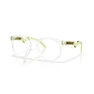 Imagem de Óculos de Grau Oakley HSTN RX Polished Clear-Masculino